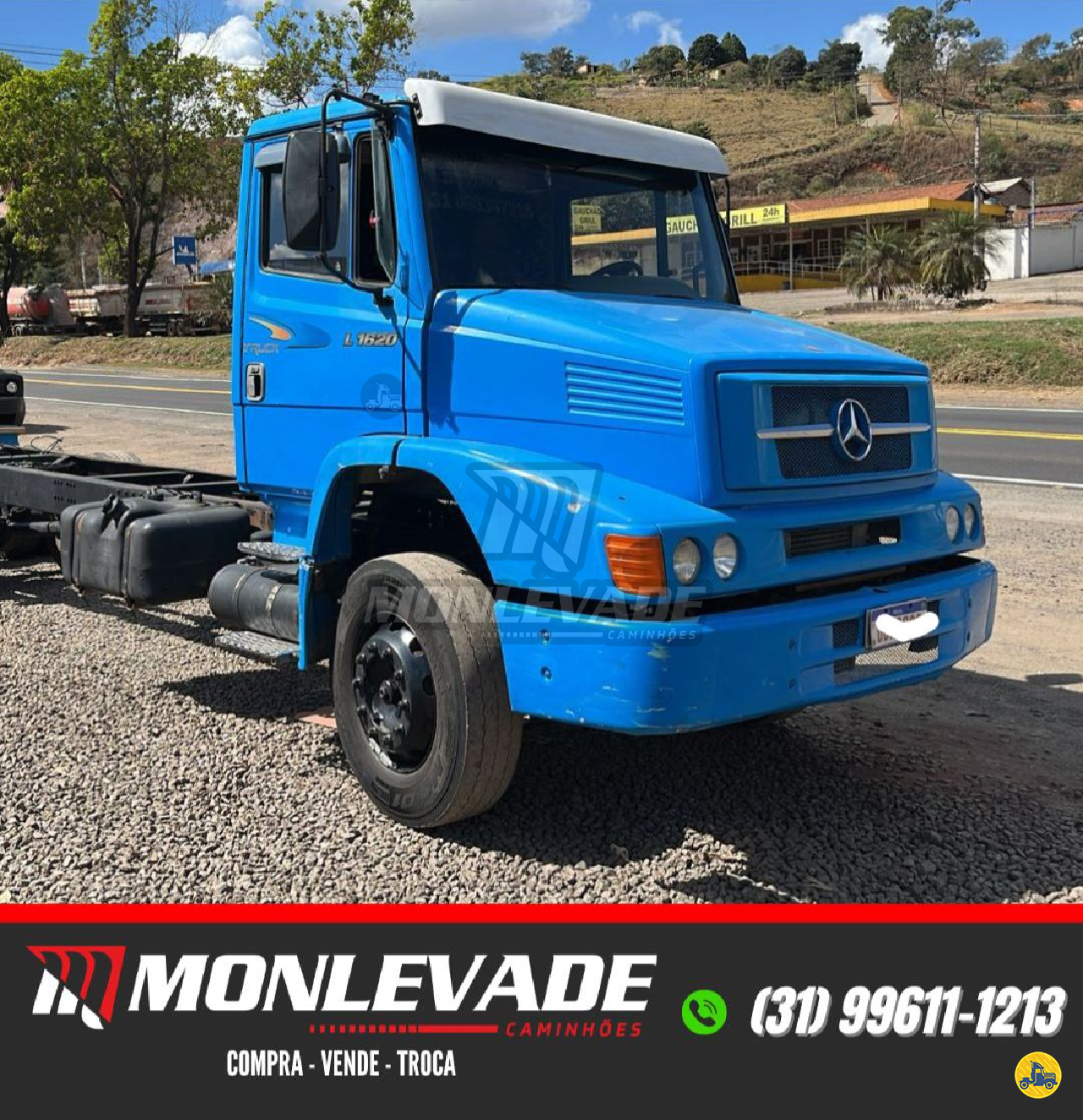 CAMINHAO MERCEDES-BENZ MB 1620 Chassis Truck 6x2 Monlevade Caminhões JOAO MONLEVADE MINAS GERAIS MG